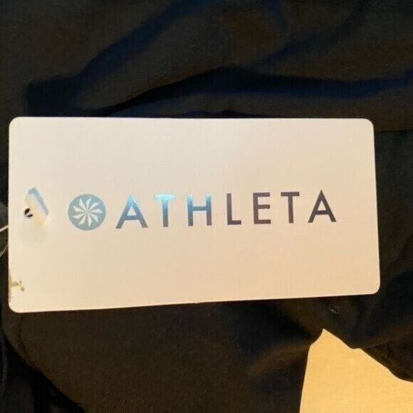 Athleta Crossed Tankini Swim Top Tank Black UPF 50+ Beach Vacation - Picture 8 of 9